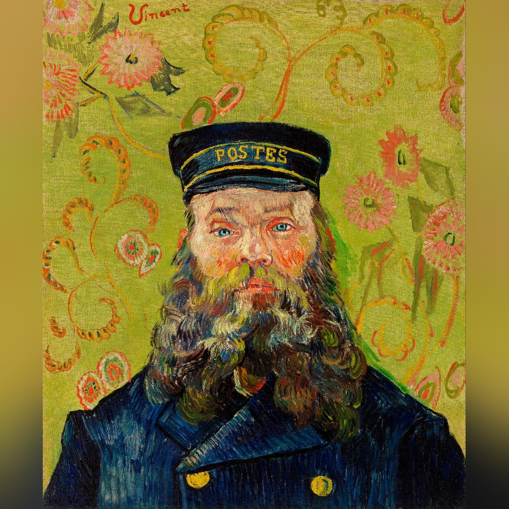 The Postman (Joseph Roulin) (1888) by Vincent Van Gogh Portrait Art Print